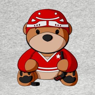 Hockey Teddy Bear T-Shirt